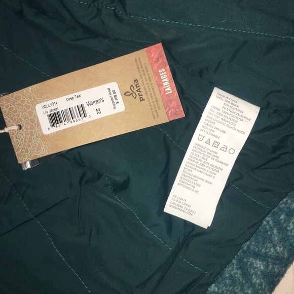 Prana Lily Jacket Deep Teal Size Medium - Picture 6 of 8